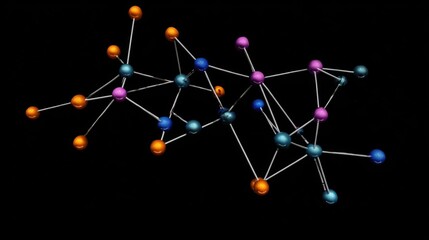 Molecular structure on black