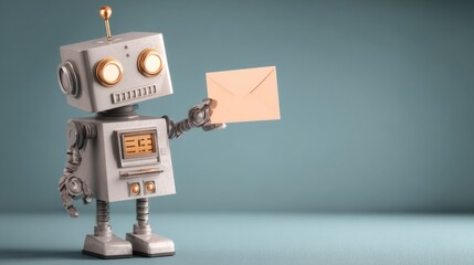Robot Holding Envelope