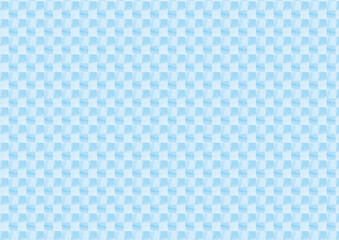 水彩風のスクエアを並べた水色の背景