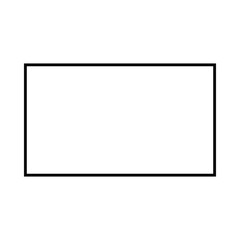 Obraz premium Silhouette rectangle