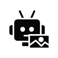 ai generated image solid icon vector design good for web or mobile app