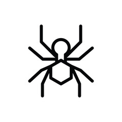 spider bot outline icon vector design good for web or mobile app