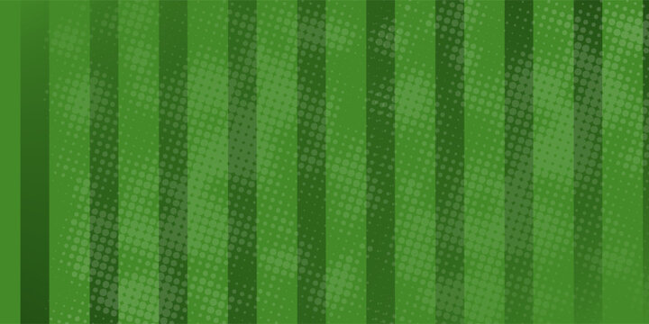Green grass seamless texture on striped sport field. Astro turf pattern. Carpet or lawn top view. Vector background. Baseball, soccer,