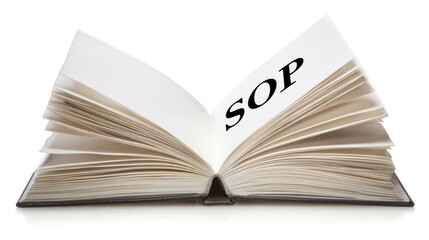 Fototapeta premium SOP in Open Book