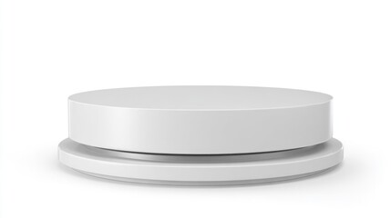 White Round Product Display Podium