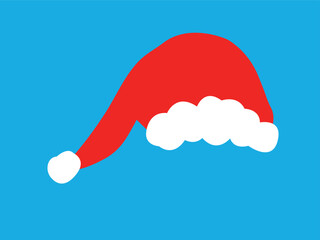 Red santa claus hat