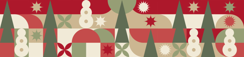 christmas card with christmas tree