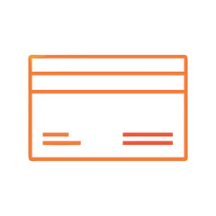 Obraz premium Minimal credit card icon for online payments