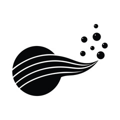  Ocean bubble trail silhouette vector, Underwater, Marine life and ocean themed design.