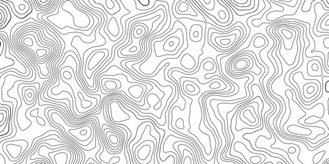 Topographic map. geographic line World map  with elevation assignments. contour maps. Vector illustration.  © Wahid photos
