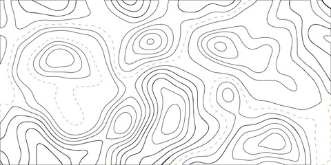 Topographic map. geographic line World map
 with elevation assignments. contour maps. Vector illustration.
