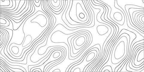 Topographic map. geographic line World map
 with elevation assignments. contour maps. Vector illustration.
