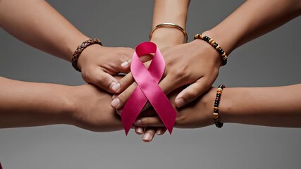 Raising Awareness Through a Pink Ribbon Gesture