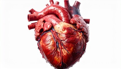 medical visualization of a human heart organ