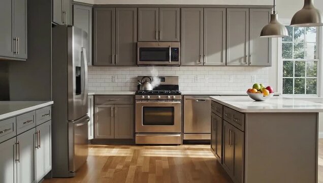 Modern Kitchen Interior Renovation Transformation Timelapse