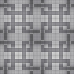 black and white square mosaic seamless pattern vector illustration