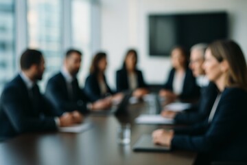 Equipe de neg&oacute;cios em reuni&atilde;o corporativa no escrit&oacute;rio. 