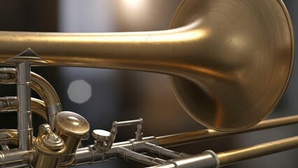Brass trombone