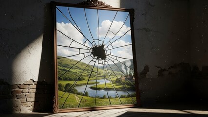 Broken mirror