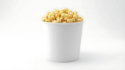 White Bucket Filled with Golden Buttered Popcorn 202512121415