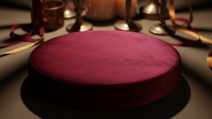 Luxury gift box with velvet cover for holiday events and commercial usage and mockups