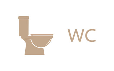 Loo pot collection. WC emblem. Bathroom icon
