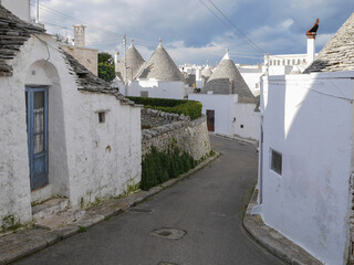 narrow street in the old town © talavietis