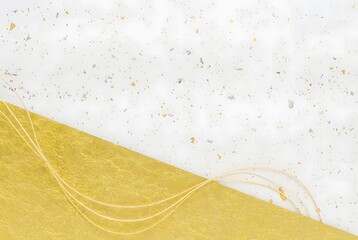 Minimalist yellow and white textured background isolated on white background