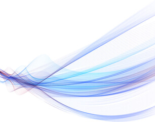 Abstract stream of blue and purple