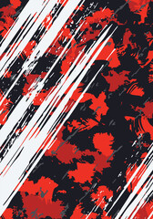 Red and black dynamic grunge background, extreme sports background design