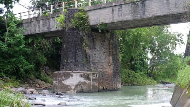 Java, Indonesia, South East Asia: Clear Mountain River With Rock Formations