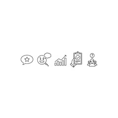 Obraz premium Conceptual icons isolated on transparent background