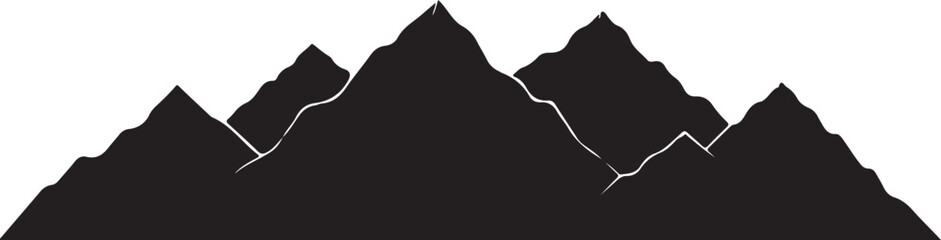mountain peaks silhouette