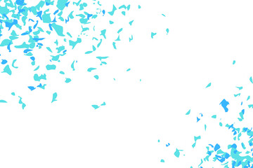 Blue Paper Shards Abstract Background