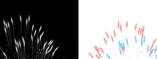 Abstract Firework Streak Burst Background