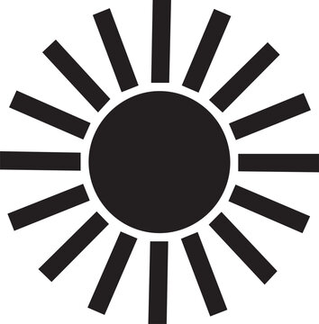 Simple sun symbol