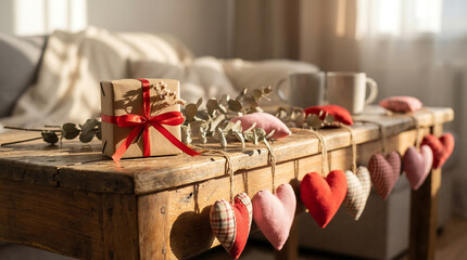 Valentine's Day Image Background. Photorealistic Image of Valentine's Day.