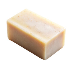 Bar of Soap on White Background