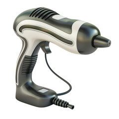 Electric Hair Dryer in Modern Design with Black and White Color Scheme in Studio Lighting for Beauty Product Photography isolated on transparent background