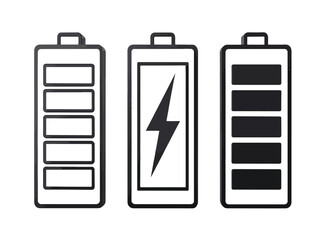 battery icon set