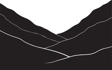 mountain landscape silhouette