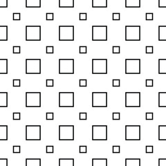Obraz premium Vector seamless geometric abstract pattern with black and white squares