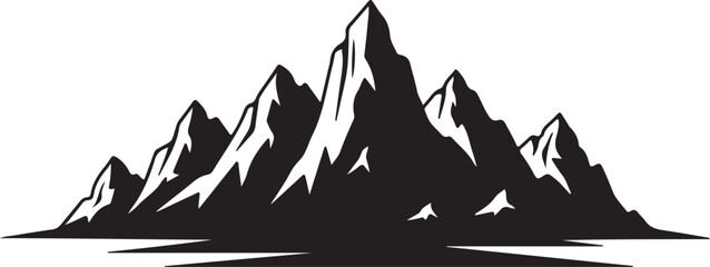 mountain range silhouette