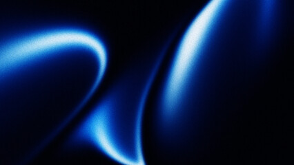 Abstract blue black background, abstract gradient shape, grainy noise texture backdrop banner poster header cover design