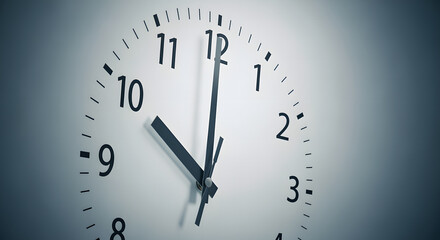 A close-up view of a classic analog clock, emphasizing the importance of managing time