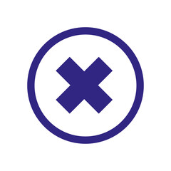 Fototapeta premium Close Button Icon for User Interface