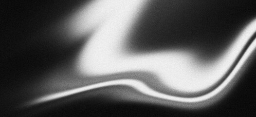 Monochrome abstract background black white Gradient with subtle grainy noise texture backdrop poster banner design