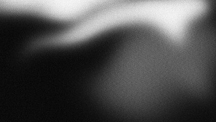 Monochrome abstract background black white Gradient with subtle grainy noise texture backdrop poster banner design