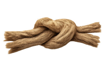 Detailed rope knot with a transparent background for digital design.