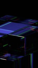 Abstract futuristic background, colorful sci-fi design, vertical orientation, 3d render